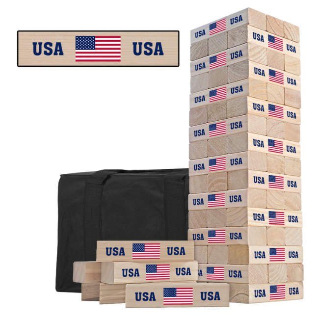 American Flag Tumble Tower
