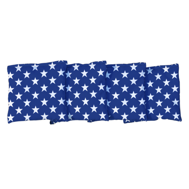 American Stars Regulation All Weather Blue and White Cornhole Bags