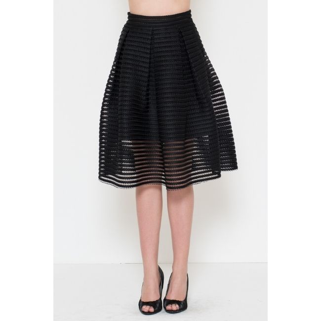 Sassy Silhouette Black Skirt