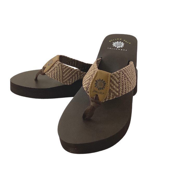 Yellow box top women's sandals