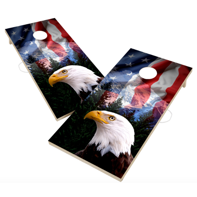 American Eagle 2’x4’ Solid Wood Cornhole