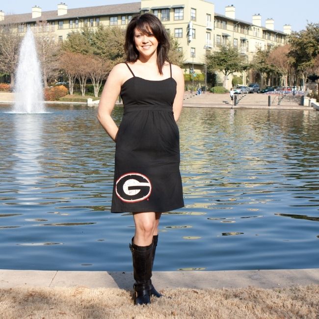 University of Georgia Logo Black Swarovski Crystal Dress - Passionately Rivalicious University of Georgia Logo Black Swarovski Crystal Dress - Passionately Rivalicious