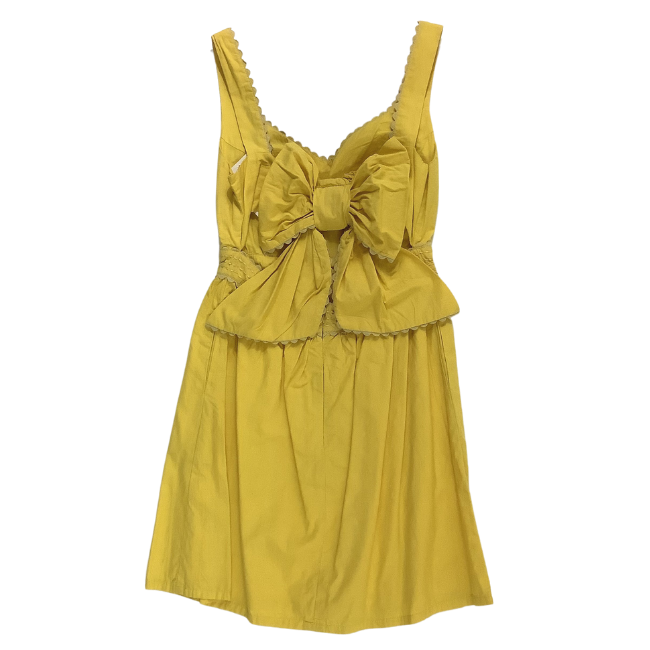 Poplin Yellow Dress