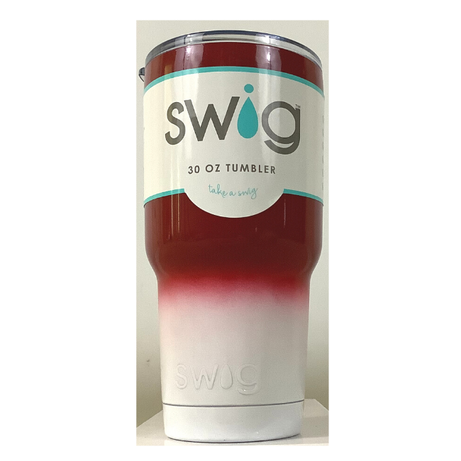 Swig Tumbler - Crimson & White