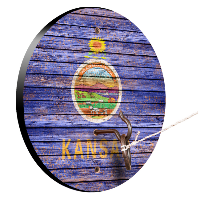 Kansas Flag Hook & Ring Game