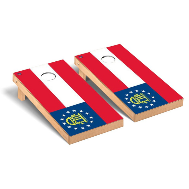 Georgia Flag 2’x4’ Solid Wood Premium Cornhole