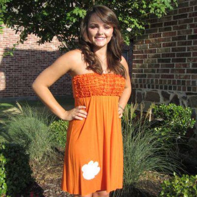 Auburn University Logo Ruffle Dress