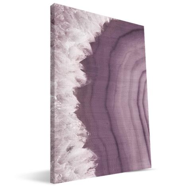 Purple Agate Canvas Print (Left Print)