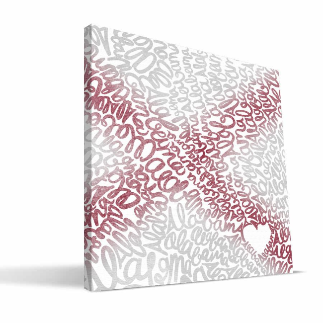 Alabama Watercolor Canvas Print