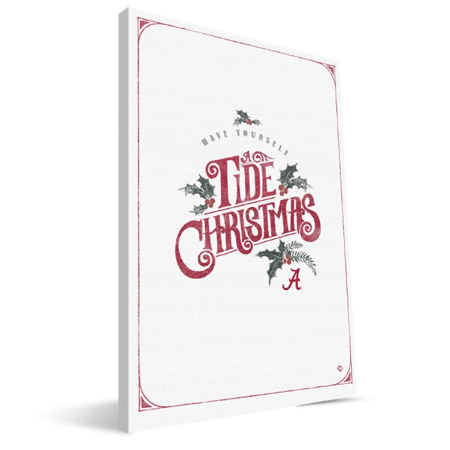 University of Alabama Merry Little Christmas Canvas Print