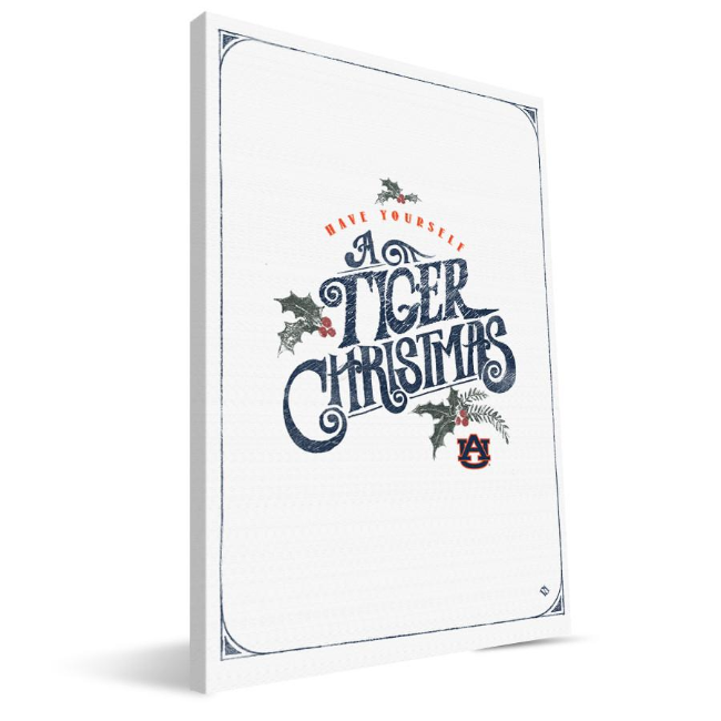 Auburn University Merry Little Christmas Canvas Print