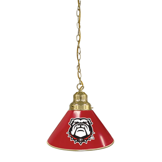 University of Georgia Bulldog Pendant Light - Brass