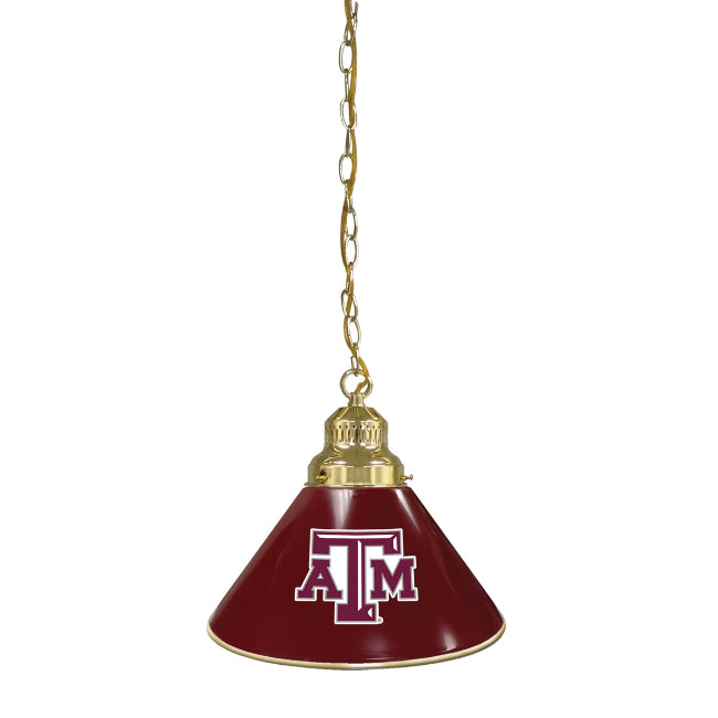 Texas A&M University Pendant Light - Brass