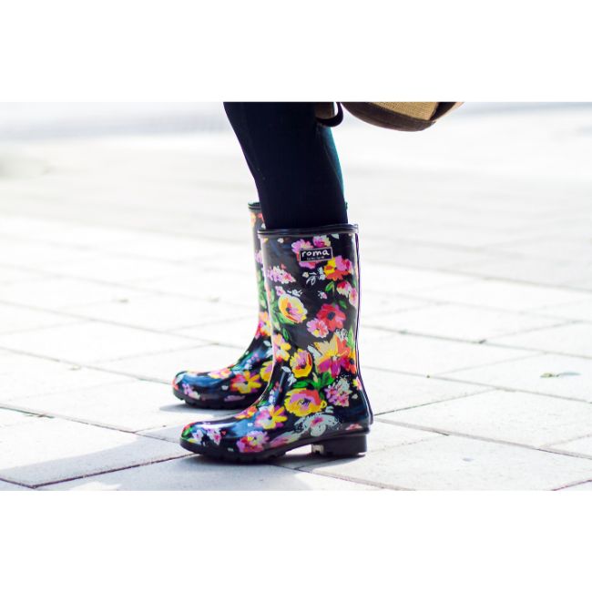 Roma Emma Women’s Mid Floral Rain Boots
