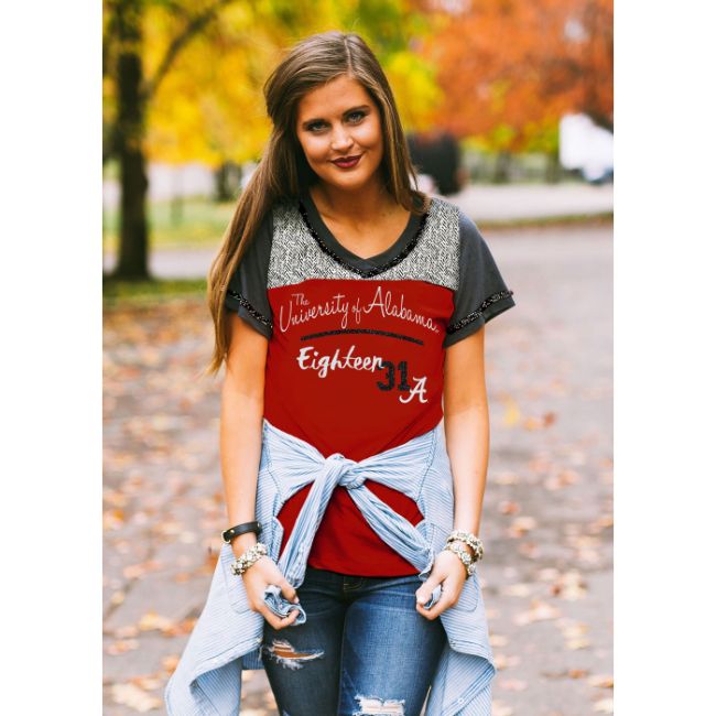 University of Alabama Football Style Tee