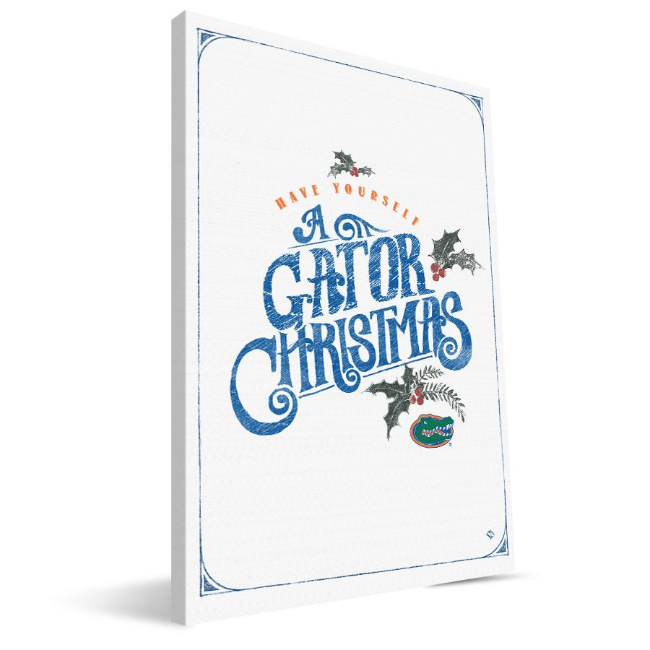 University of Florida Merry Little Christmas Canvas Print