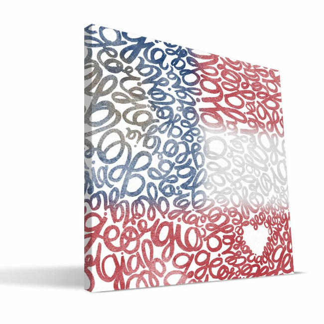 Georgia Watercolor Canvas Print