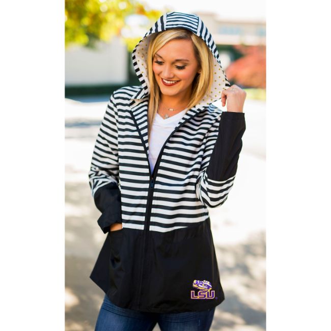 LSU On the Move Striped Jacket