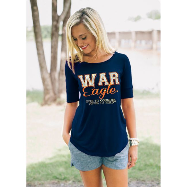 Auburn University Half-Sleeve Spirit Tee