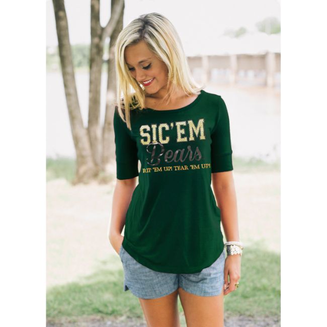 Baylor University Half-Sleeve Spirit Tee