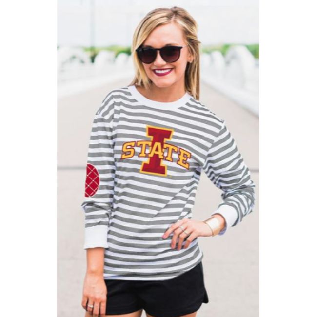 Iowa State University Striped Elbow Patch