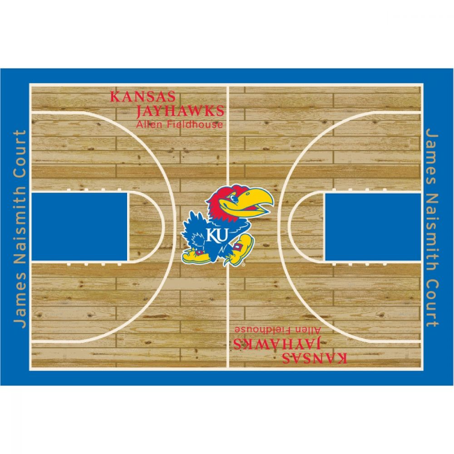 University of Kansas 6’x8’ Courtside Rug