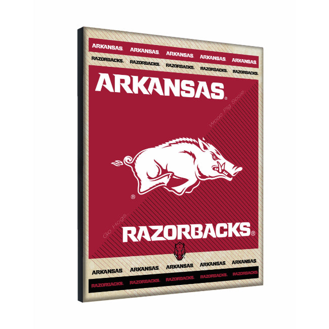 University of Arkansas Super Fan Canvas (24” x 32”)