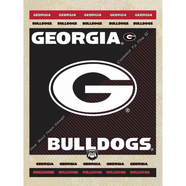 University of Georgia Super Fan Canvas (15” x 20”)