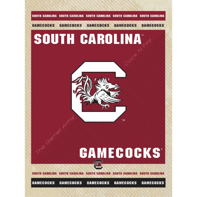 University of South Carolina Super Fan Canvas (24” x 32”)
