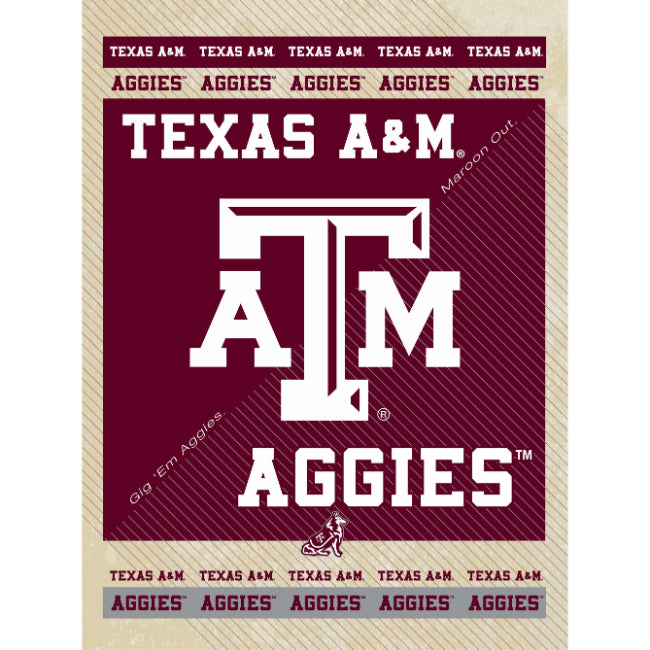 Texas A&M University Super Fan Canvas (15” x 20”)