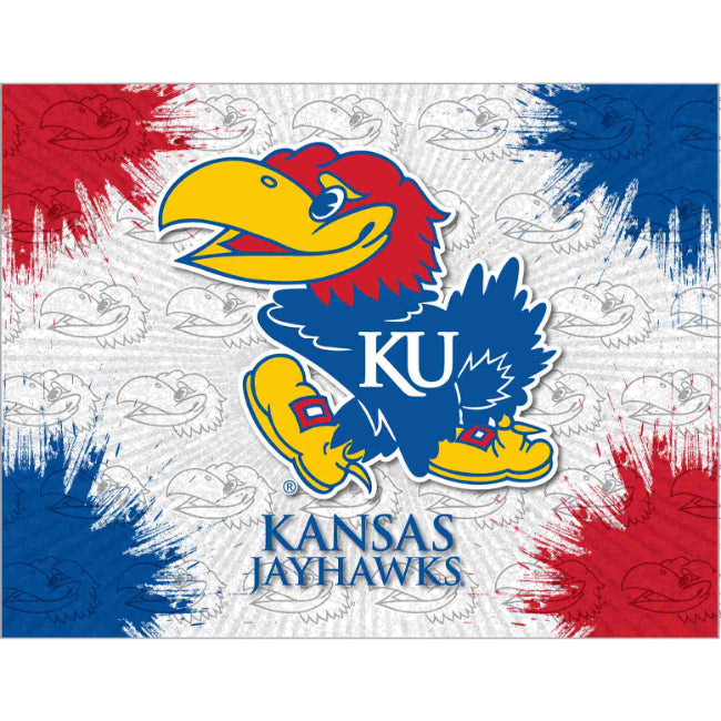 University of Kansas Logo Spirit Canvas