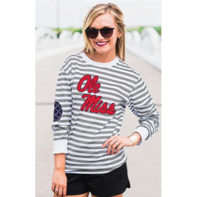 Ole Miss Striped Elbow Patch