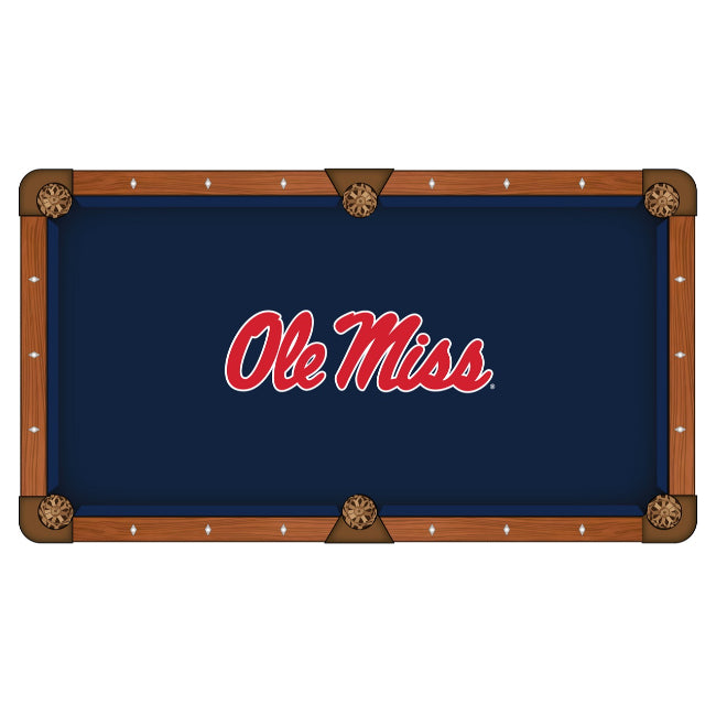 Ole Miss Pool Table Cloth - 7 Feet