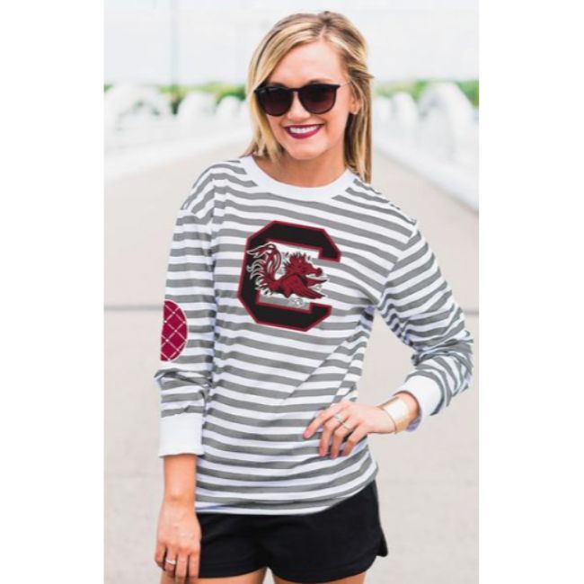 University of South Carolina Striped Elbow Patch