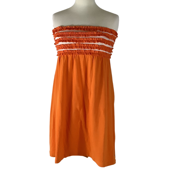 Cecile Orange with White Babydoll Dress