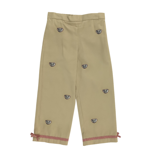 University of Alabama Vive La Fete Collegiate Hand Embroidered Girls Pants