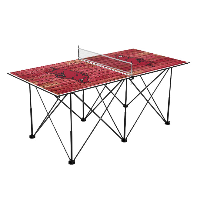 University of Arkansas Pop-Up 6ft Table Tennis