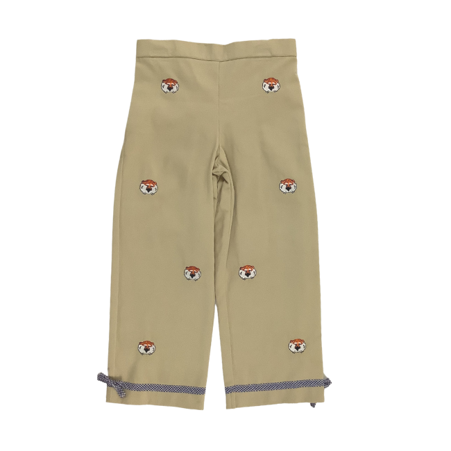Auburn University Vive La Fete Collegiate Hand Embroidered Girls Pants