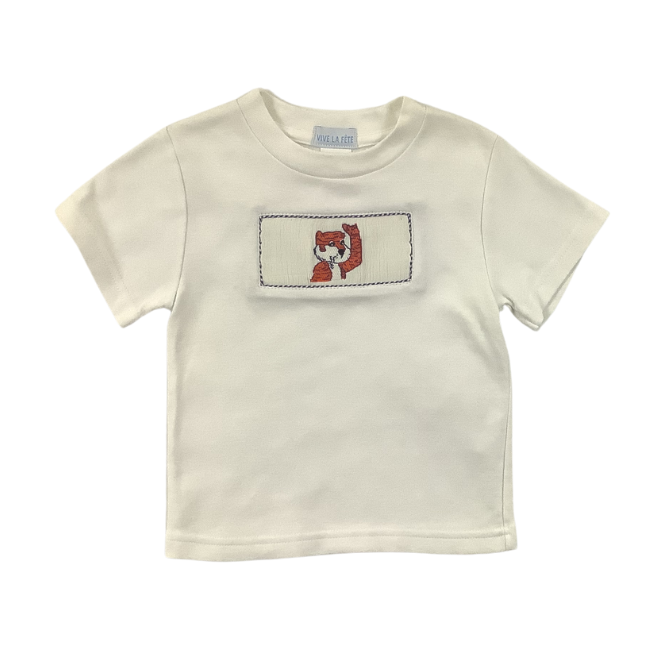 Auburn University Vive La Fete Collegiate Hand Smocked Shirt