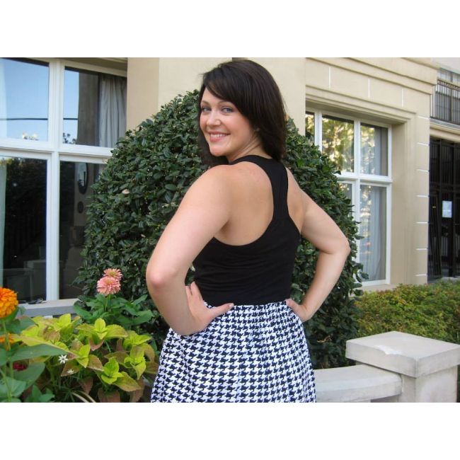TCU Logo Houndstooth Tank Dress