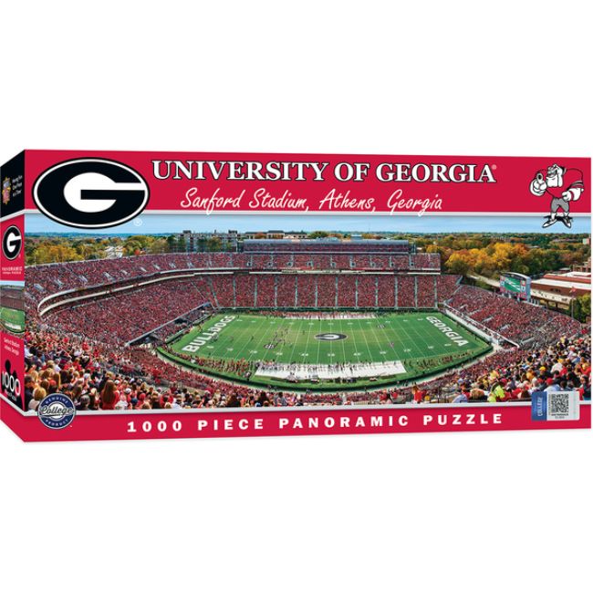 University of Georgia Sanford Stadium Panoramic Stadium 1000 Piece Puzzle