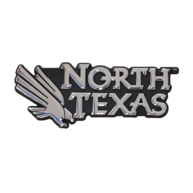 University of North Texas Chrome Auto Emblem