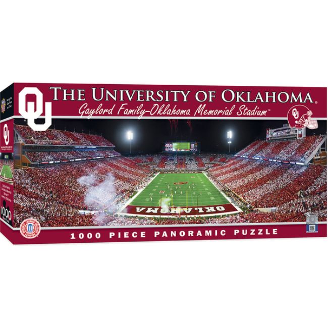 University of Oklahoma Gaylord Family-Oklahoma Memorial Stadium Panoramic Stadium 1000 Piece Puzzle