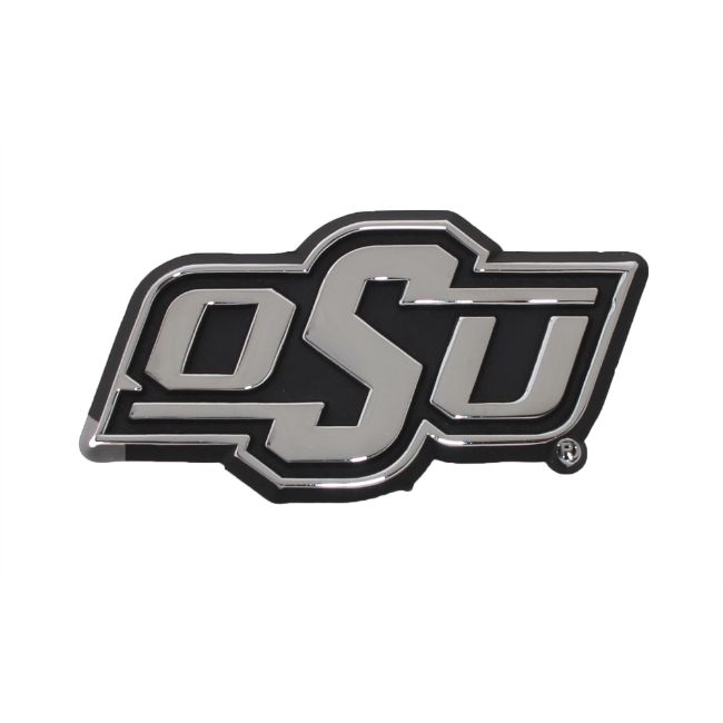 Oklahoma State University Chrome Auto Emblem