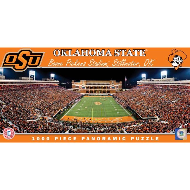 Oklahoma State University - Boone Pickens Panoramic Stadium 1000 Piece Puzzle