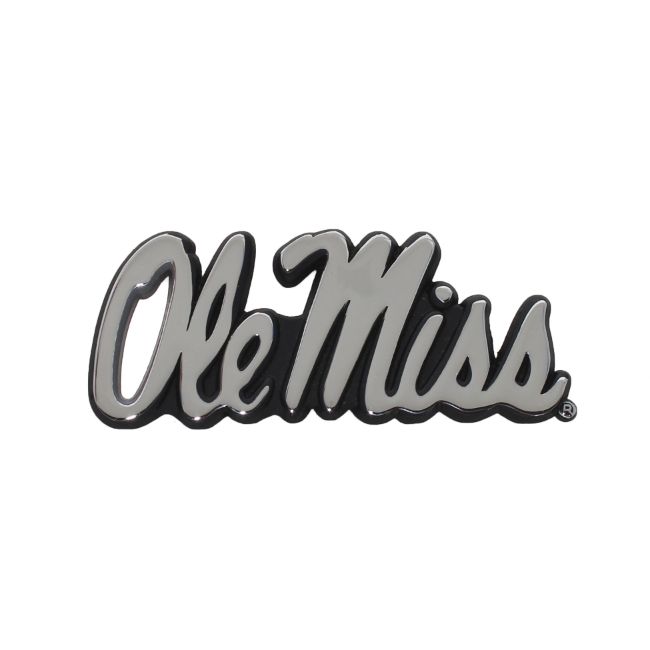 Ole Miss Chrome Auto Emblem