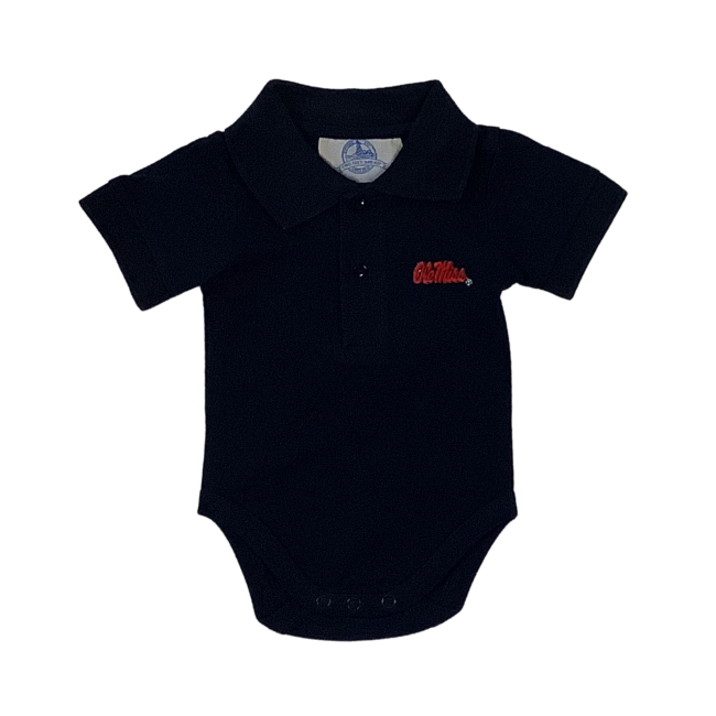 Ole Miss Boys Polo Romper