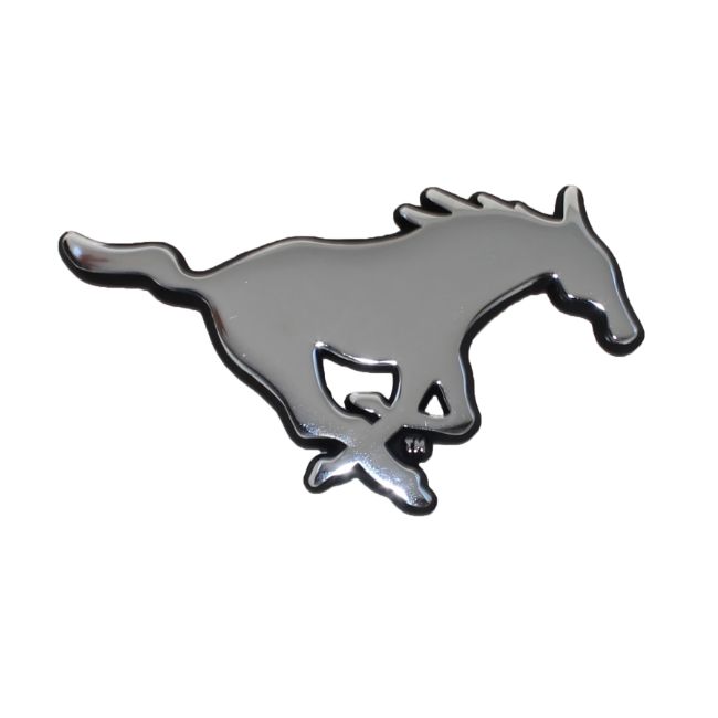 SMU Chrome Auto Emblem