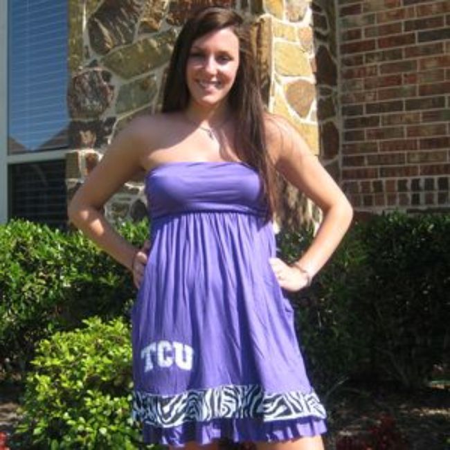 TCU Logo Tube Dress