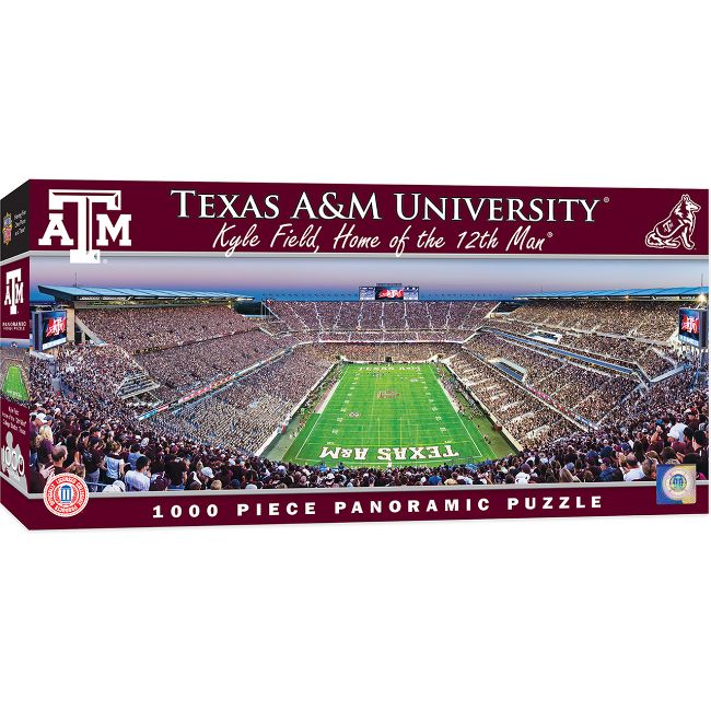 Texas A&amp;M University Kyle Field - Home of the 12th Man Panoramic Stadium 1000 Piece Puzzle